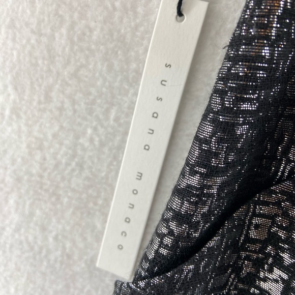 Susana Monaco Black‎ Cocktail Dress Size 4 NWT - Picture 3 of 8